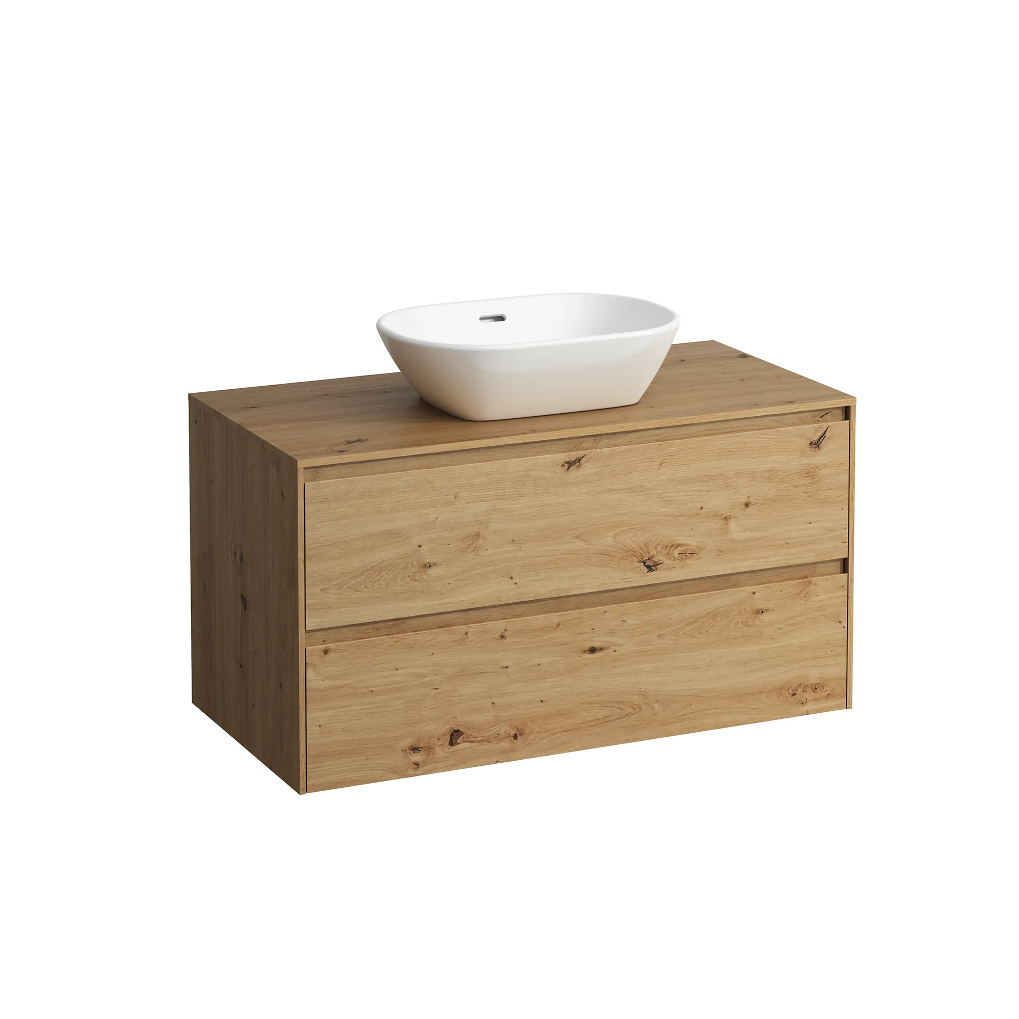 Waschtischunterbau+Waschtischplatte (Schubladenelement) LANI 493x985x527 mit Ausschnitt mittig Abdeckplatte 12 mm, mit 2 Schubladen integrierter Griffleiste Vollauszug und Soft-Close weiß matt Waschtischunterbau+Waschtischplatte (Schubladenelement) LANI 493x985x527 mit Ausschnitt mittig Abdeckplatte 12 mm, mit 2 Schubladen integrierter Griffleiste Vollauszug und Soft-Close weiß matt