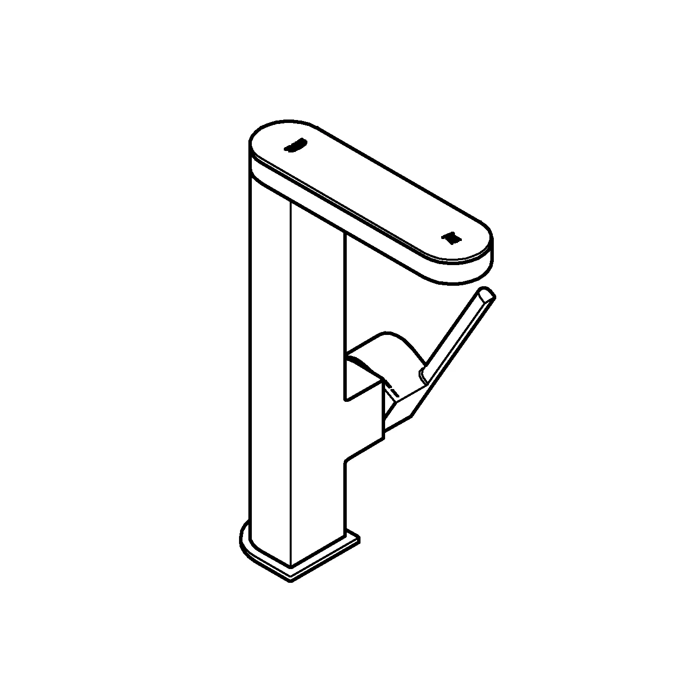 Einhand-Waschtischbatterie Plus 23959_3, LED Display mit Temperaturanzeige, L-Size, Einlochmontage, glatter Körper, Push-open Ablaufgarnitur 1 1/4″, chrom Einhand-Waschtischbatterie Plus 23959_3, LED Display mit Temperaturanzeige, L-Size, Einlochmontage, glatter Körper, Push-open Ablaufgarnitur 1 1/4″, chrom