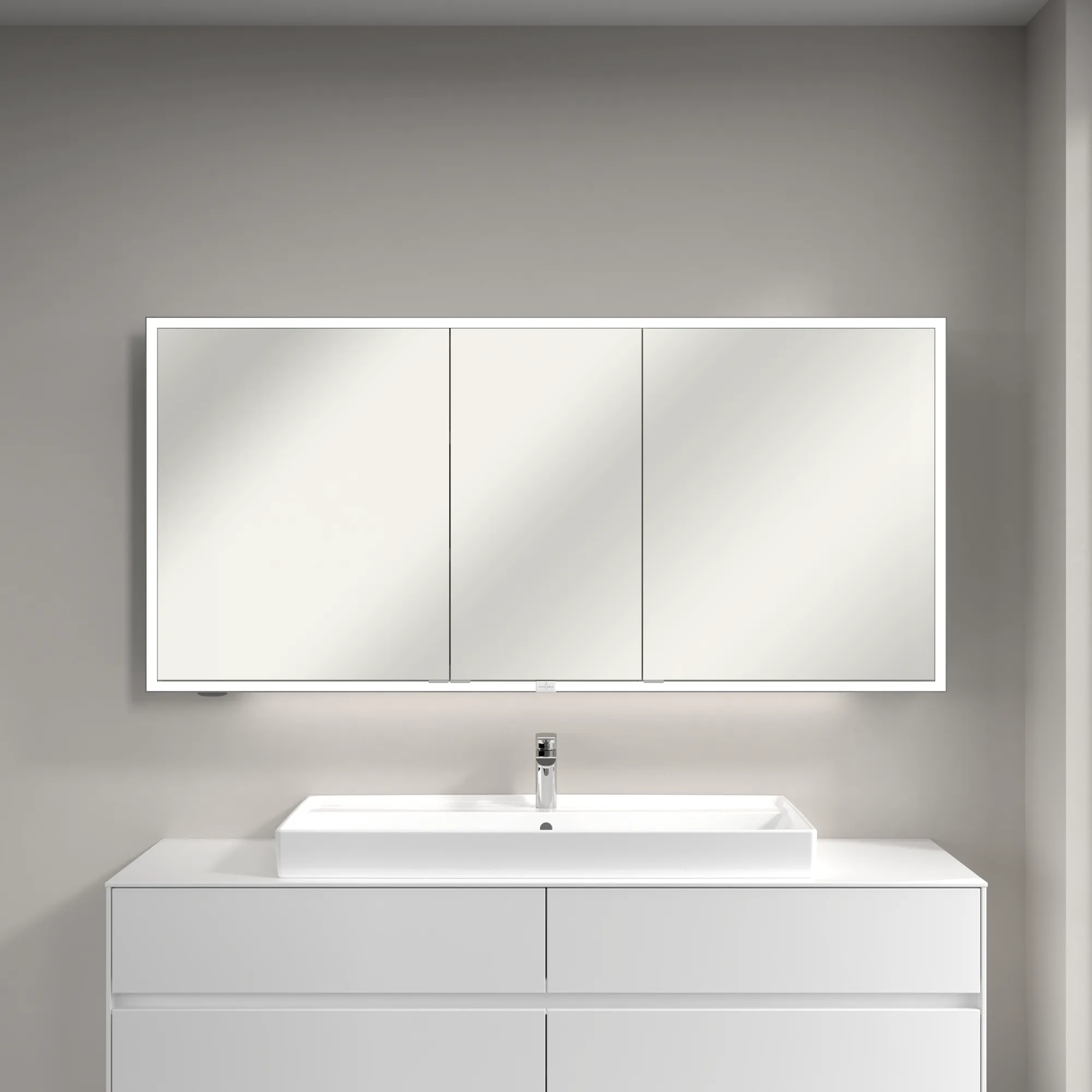 Villeroy & Boch Vorbau-Spiegelschrank „My View Now“ 1600 × 750 × 168 mm in White Matt Villeroy & Boch Vorbau-Spiegelschrank „My View Now“ 1600 × 750 × 168 mm in White Matt