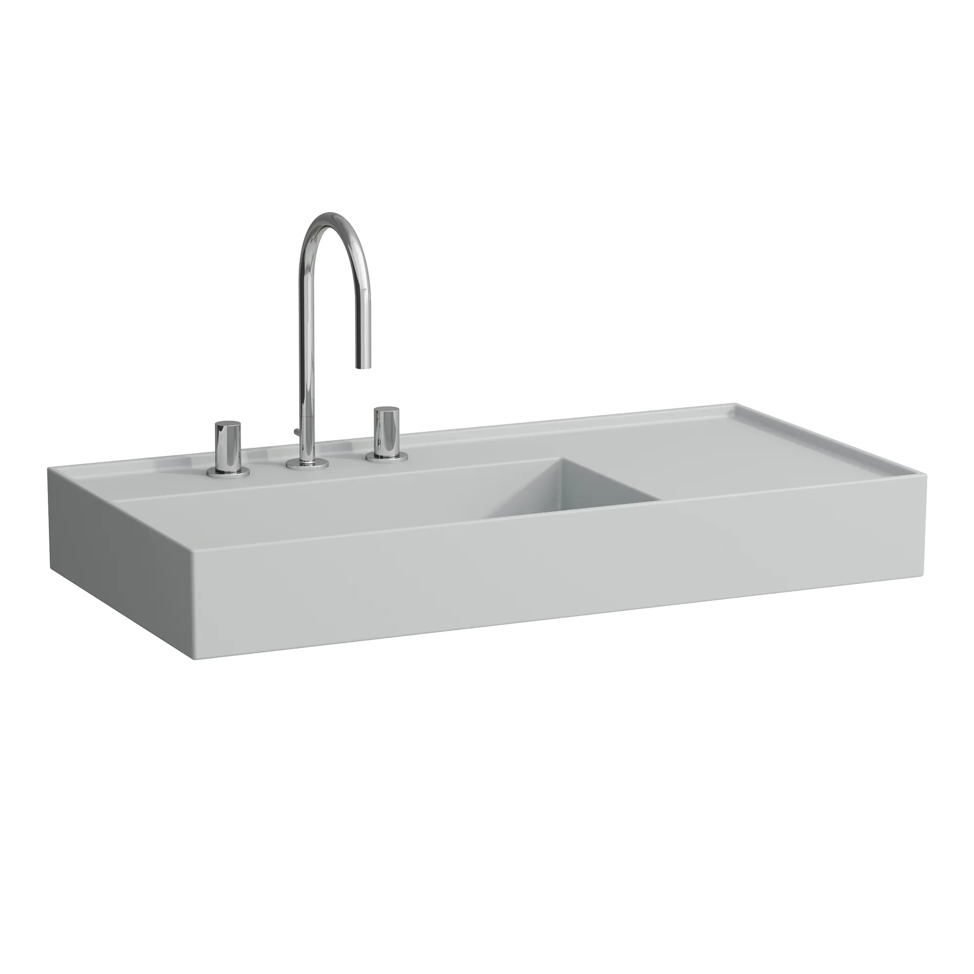 Aufsatzwaschtisch Kartell • 460x900x150 1 Hahnloch ohne Überlauf Ablage rechts weiß Aufsatzwaschtisch Kartell • 460x900x150 1 Hahnloch ohne Überlauf Ablage rechts weiß