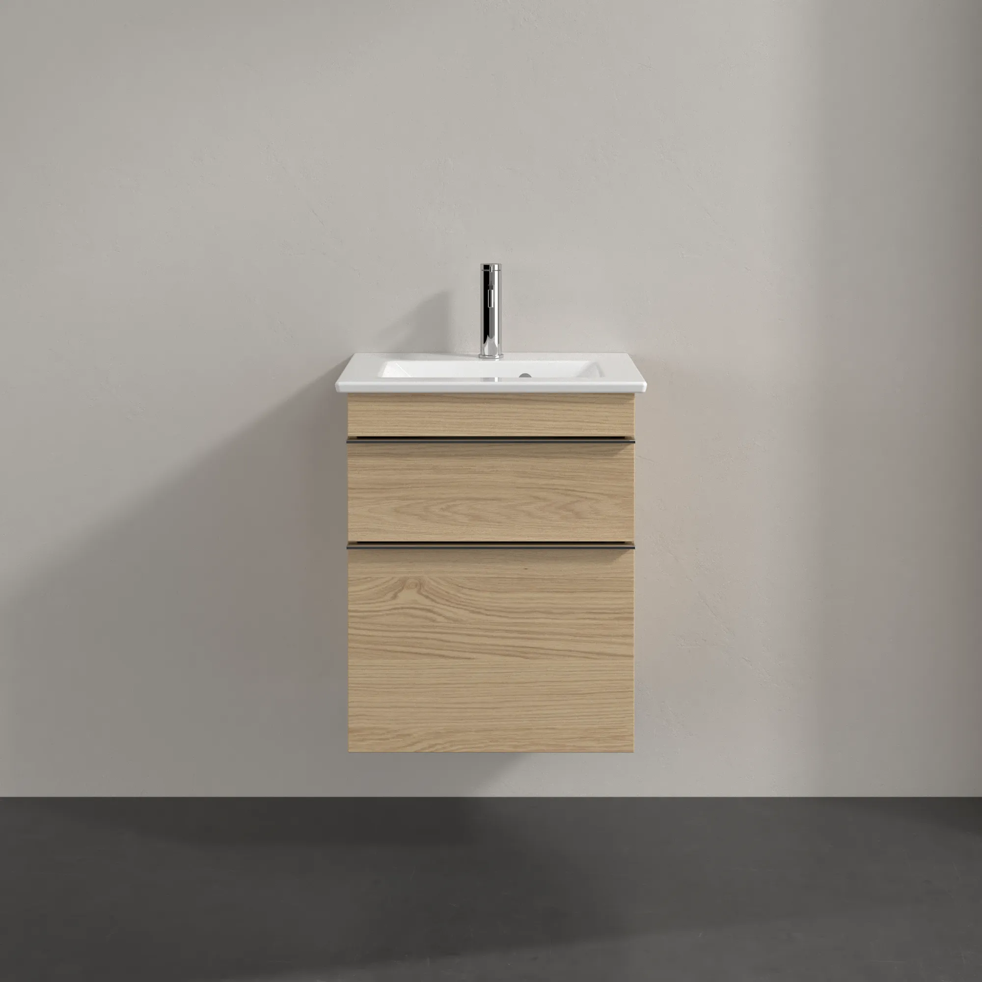 Villeroy & Boch Waschtischunterschrank „Venticello“ für Schrankwaschtisch 466 × 590 × 425 mm Nordic Oak, für Becken mittig Villeroy & Boch Waschtischunterschrank „Venticello“ für Schrankwaschtisch 466 × 590 × 425 mm Nordic Oak, für Becken mittig