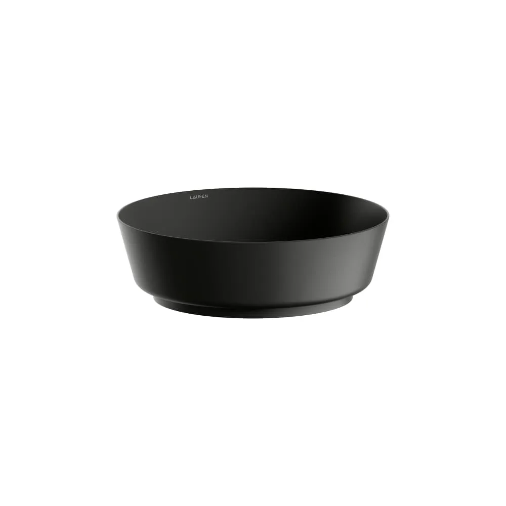 Laufen Waschtisch-Schale SCOPIO rund 375 x 375 mm in schwarz matt
