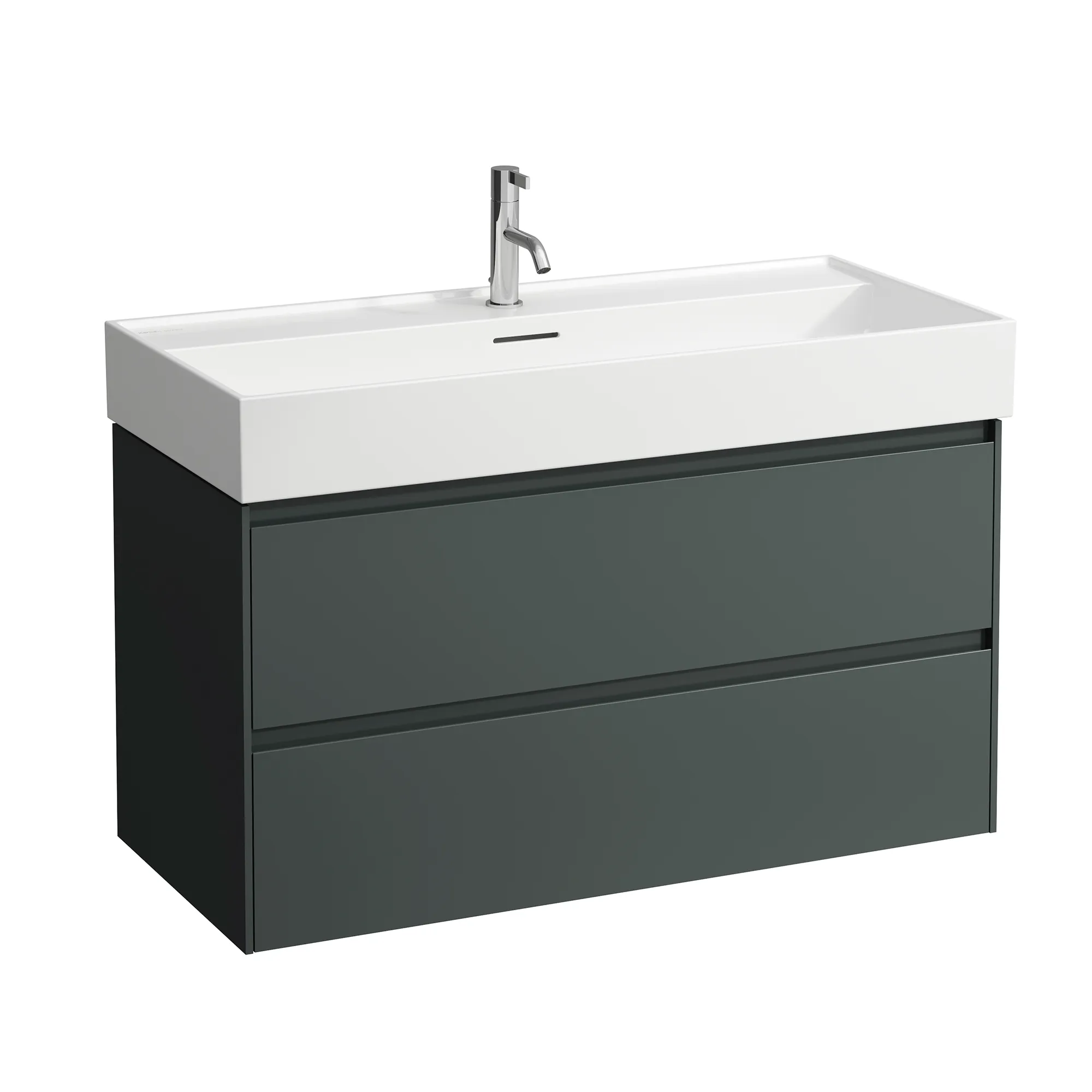 Waschtischunterbau LANI 442x984x515 mit 2 Schubladen integrierter Griffleiste Vollauszug und Soft-Close für Waschtisch LUA H810089, Kartell • H810337, LIVING CITY H818437 weiß matt Waschtischunterbau LANI 442x984x515 mit 2 Schubladen integrierter Griffleiste Vollauszug und Soft-Close für Waschtisch LUA H810089, Kartell • H810337, LIVING CITY H818437 weiß matt