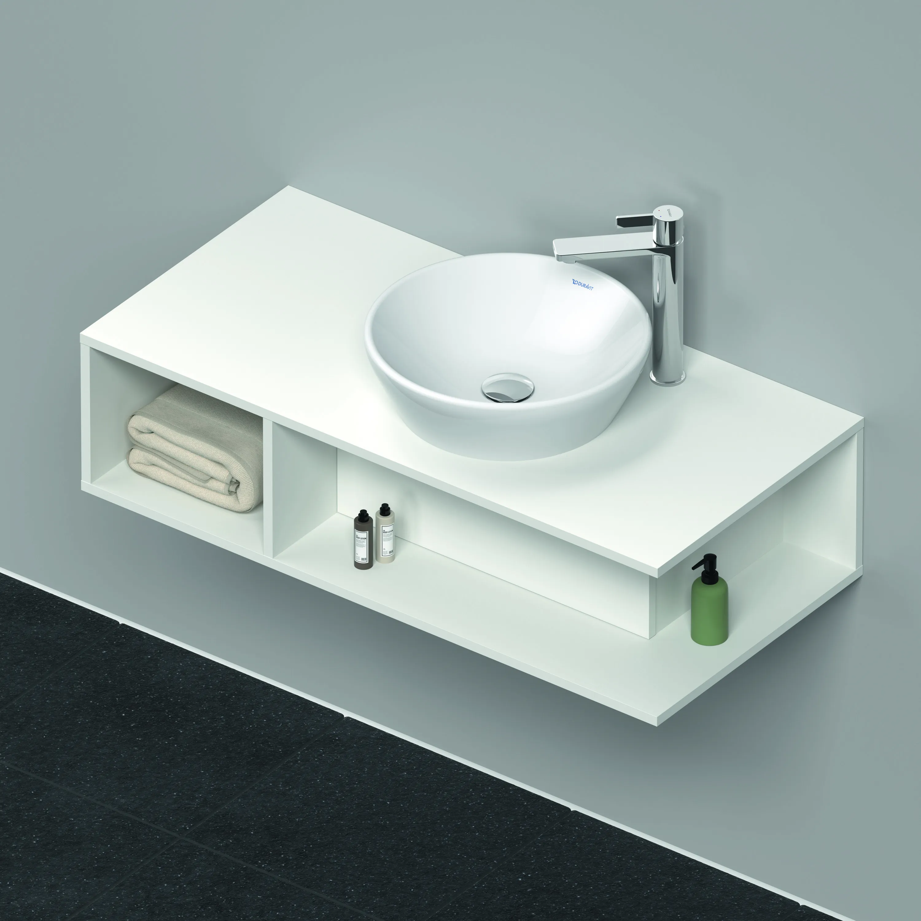 Duravit Waschtischunterschrank wandhängend „D-Neo“ 100 × 26 × 48 cm Weiß Matt Duravit Waschtischunterschrank wandhängend „D-Neo“ 100 × 26 × 48 cm Weiß Matt