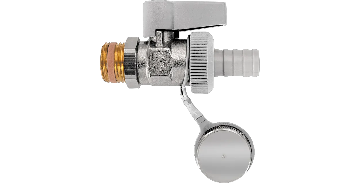 ASW HG-TEC Zubehör Heizung Kugel-KFE-Ventil selbstdichtend ½" Messing vernickelt