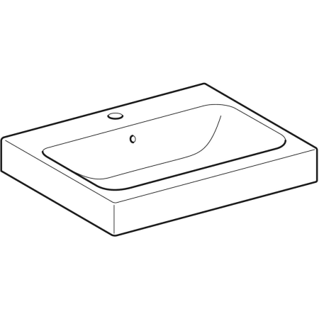 Aufsatzwaschtisch „iCon“, rechteckig 60 × 48,5 cm 