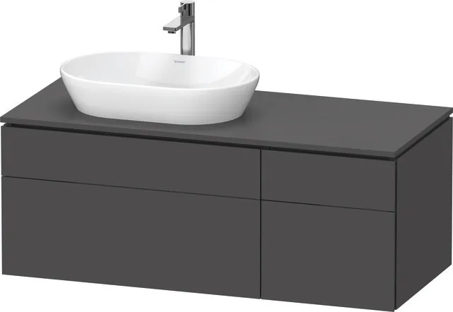 Duravit Waschtischunterschrank wandhängend „L-Cube“ 122 × 48,2 × 55 cm, links