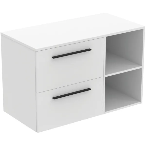 Ideal Standard i.life B 100cm Möbel-Set 2 Auszüge, Schwarz/Weiß Ideal Standard i.life B 100cm Möbel-Set 2 Auszüge, Schwarz/Weiß