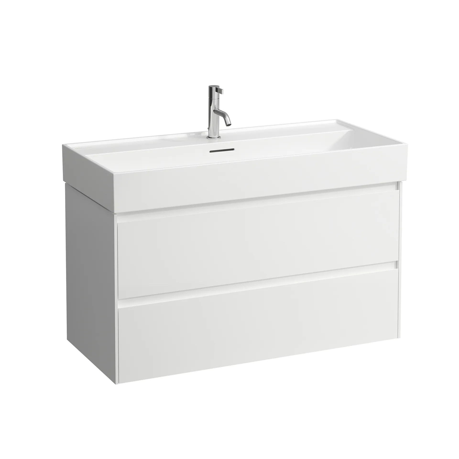 Laufen Waschtischunterbau LANI Specialcolor, 442 x 984 x 515 mm, 2 Schubladen, wandhängend