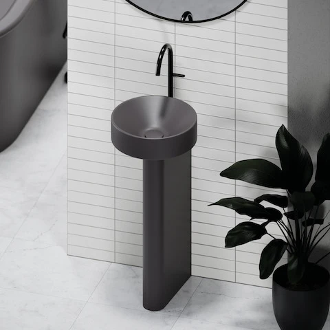 Waschtischschale „BetteSuno Pedestal“ ⌀ 34 × 86,3 cm in Weiß