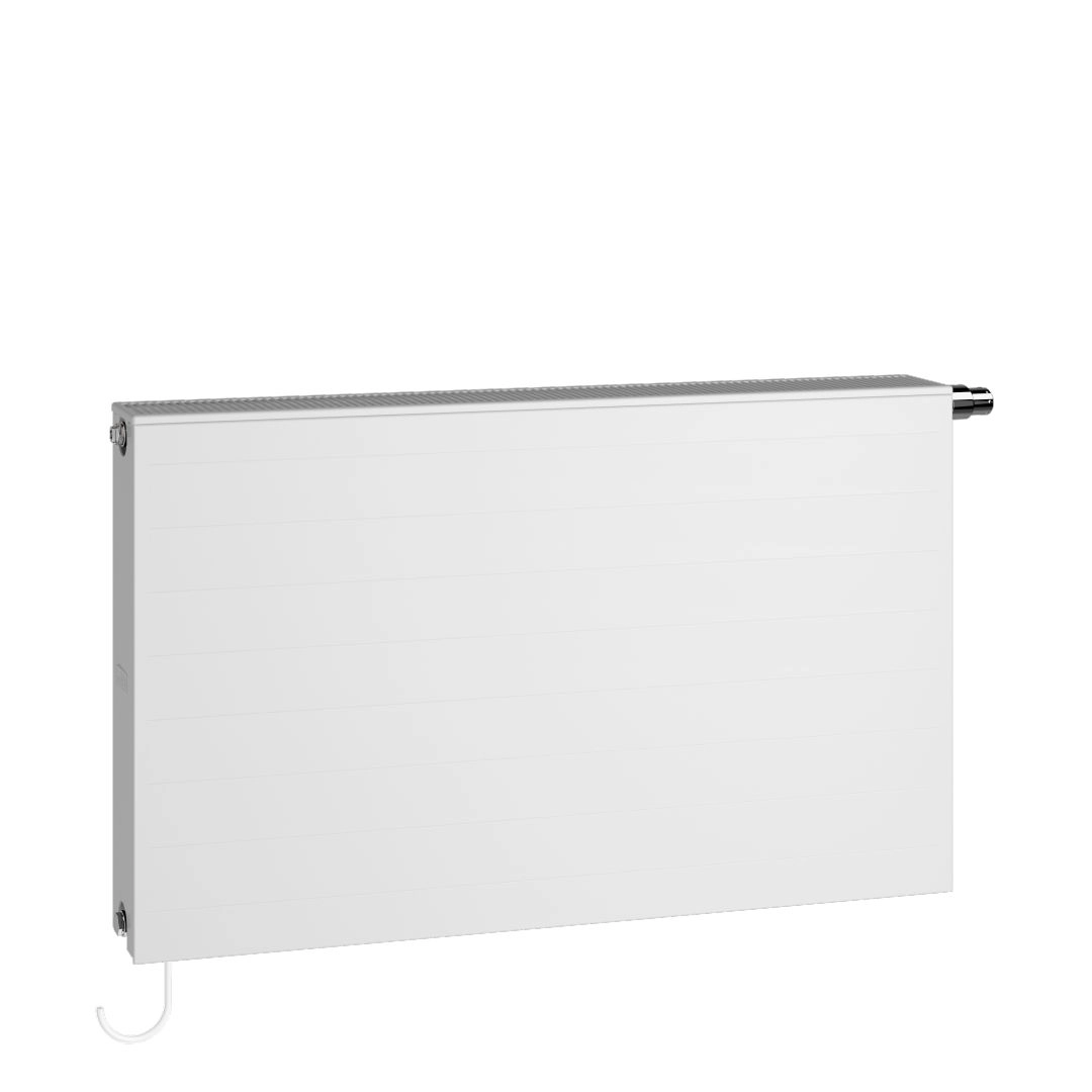 Kermi Wärmepumpen-Design-Flachheizkörper „x-flair Line-Vplus“ 200 × 50 cm in Weiß