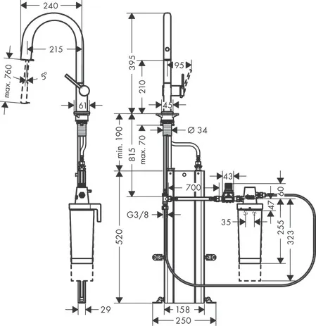 Aqittura M91 FilterSystem 210, Ausziehauslauf, 1jet, sBox, Starter Set Chrom Aqittura M91 FilterSystem 210, Ausziehauslauf, 1jet, sBox, Starter Set Chrom