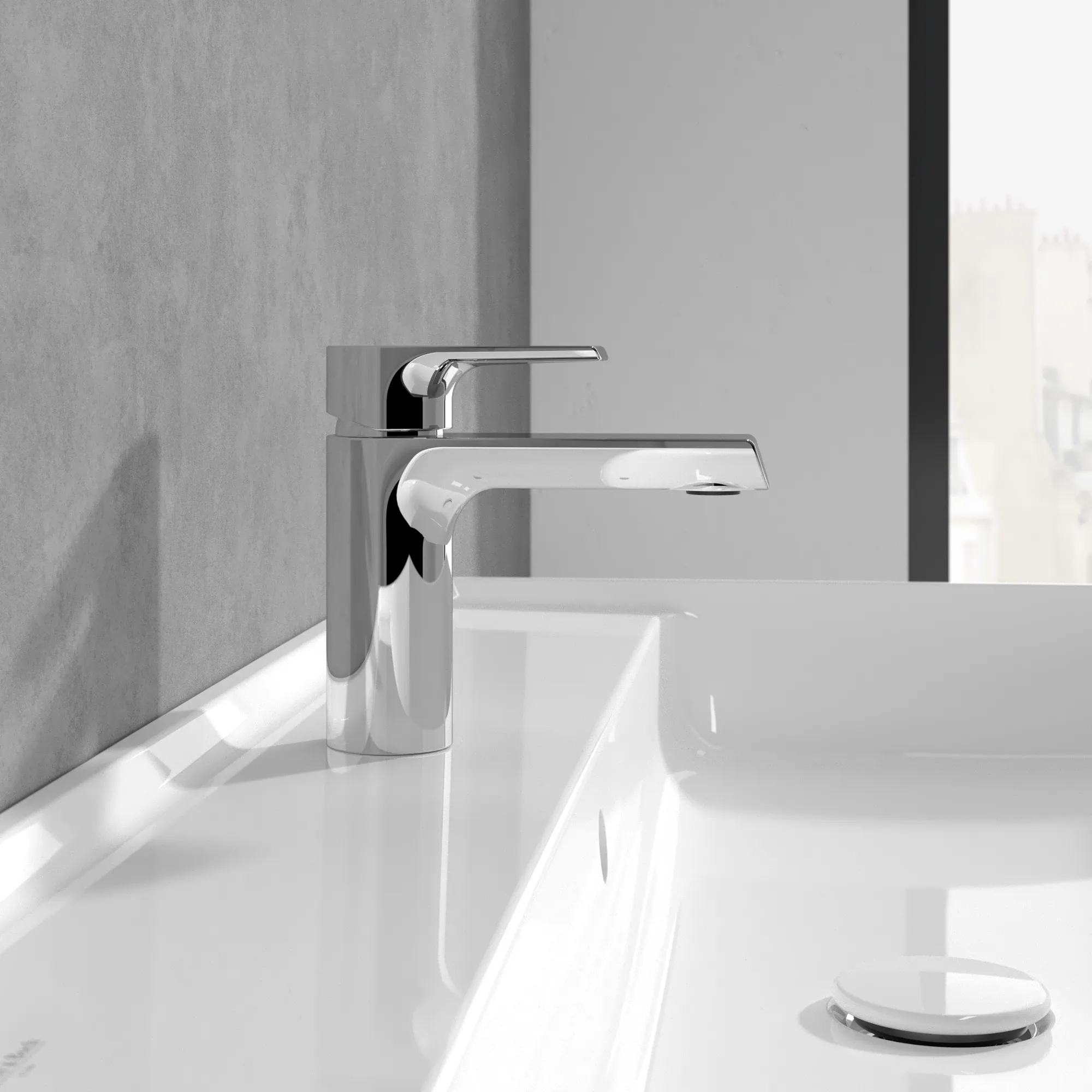 Einhand-Waschtischarmatur „Liberty“ 15 cm Ausladung 110 mm in Chrom Einhand-Waschtischarmatur „Liberty“ 15 cm Ausladung 110 mm in Chrom