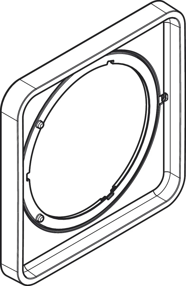 Hansgrohe AXOR ShowerSelect ID Verlängerungsrosette softsquare 5 mm Chrom, 170 x 170 mm, für größere Fliesenüberdeckung Hansgrohe AXOR ShowerSelect ID Verlängerungsrosette softsquare 5 mm Chrom, 170 x 170 mm, für größere Fliesenüberdeckung