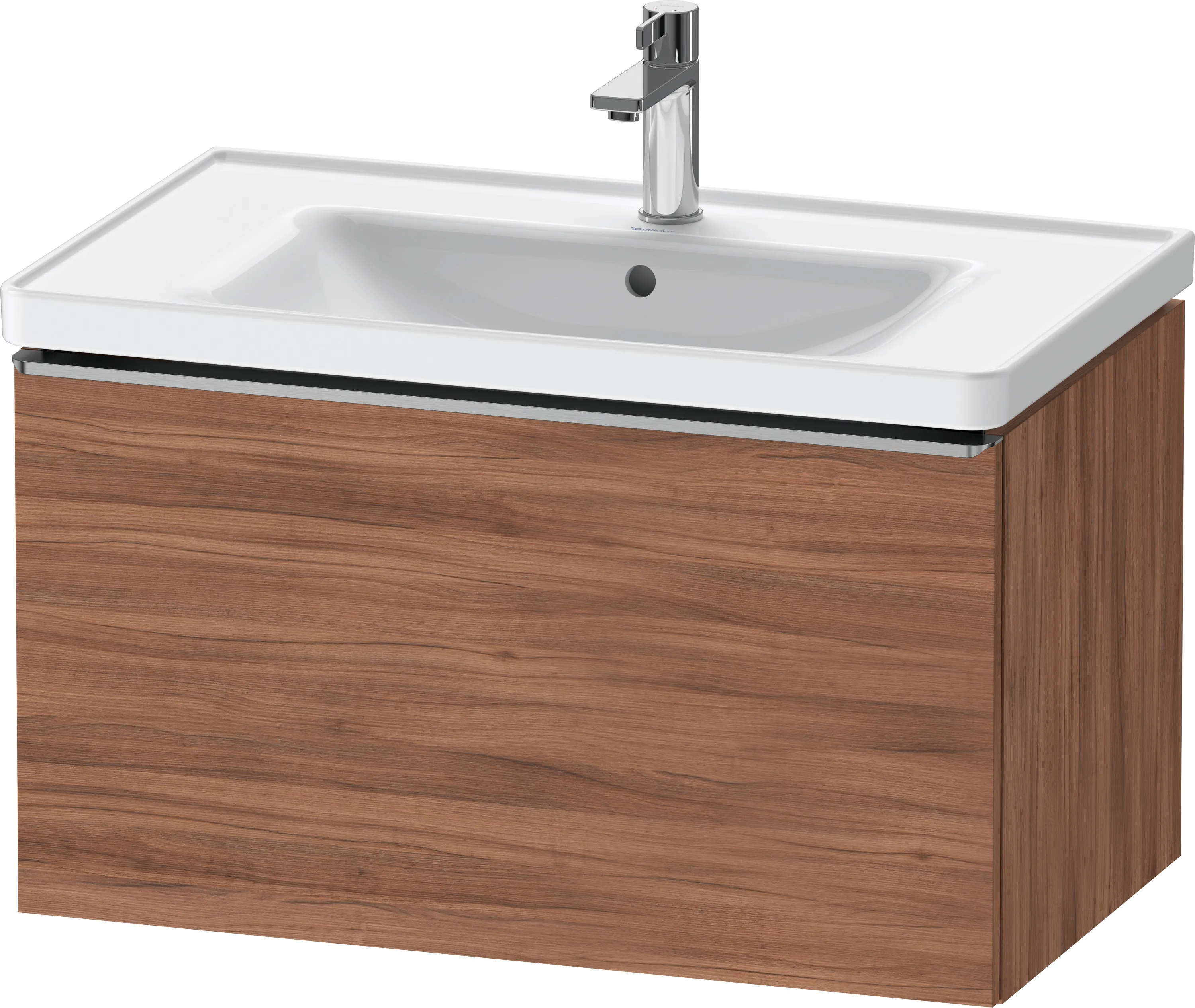 Duravit Waschtischunterschrank wandhängend „D-Neo“ 78,4 × 44 × 45,2 cm Nussbaum Natur