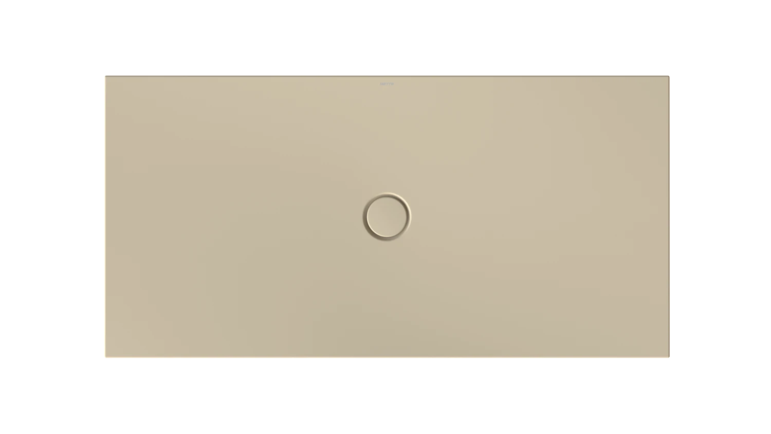 Bette rechteck Duschwanne „BetteFloor“ 1600 × 800 mm mit BetteAntirutsch Pro, ohne Oberflächenveredelung, ohne Wannenträger, in Sand
