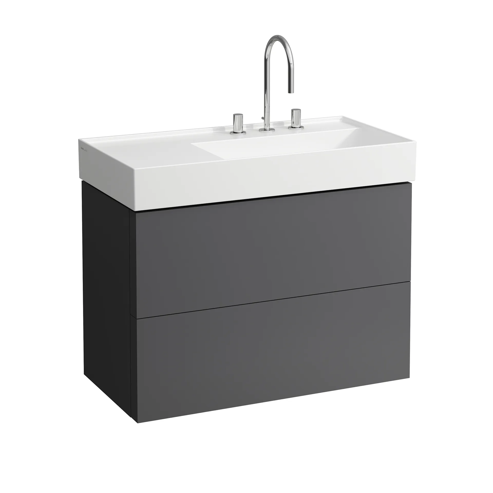 Laufen Waschtischunterbau „Kartell“ 450 × 600 × 880 mm Schiefergrau