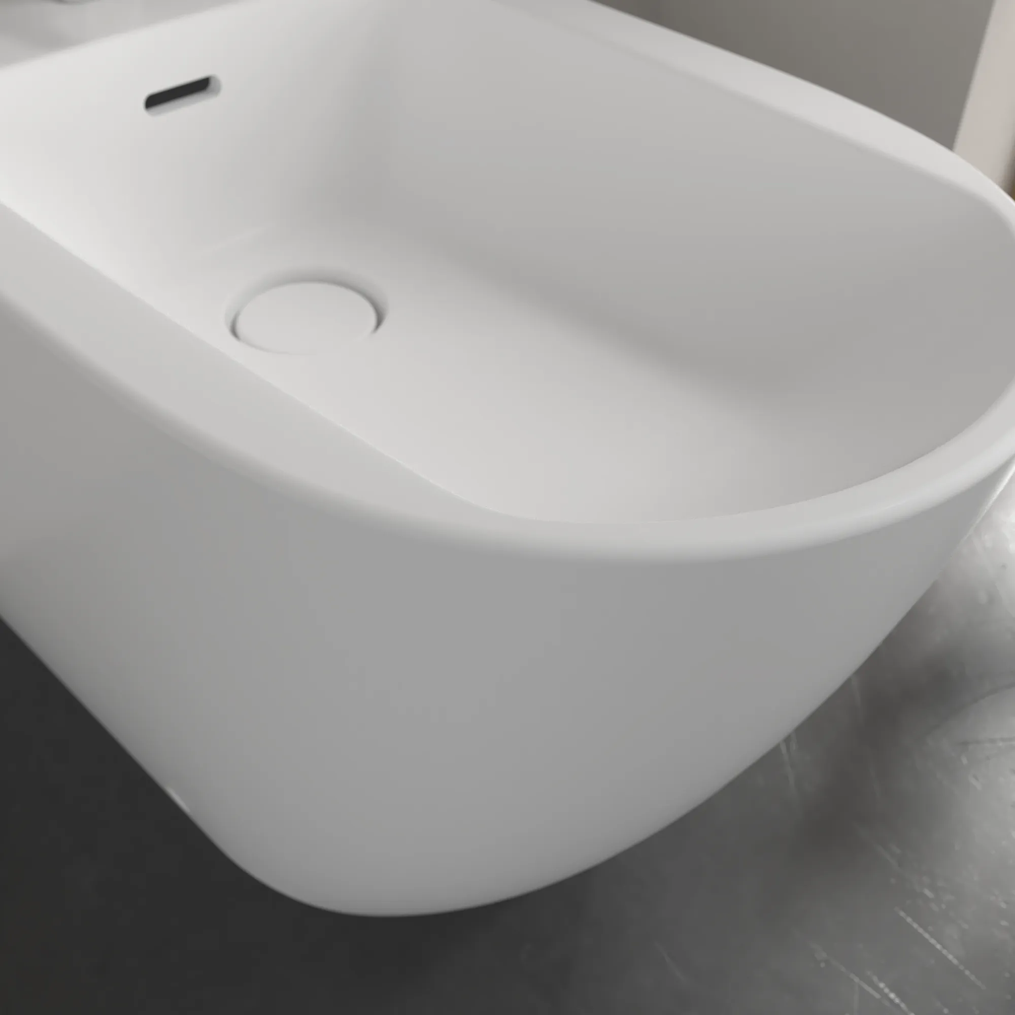Stand-Bidet „Subway 3.0“ bodenstehend 37 × 40 × 59,5 × 59,5 cm in Stone White