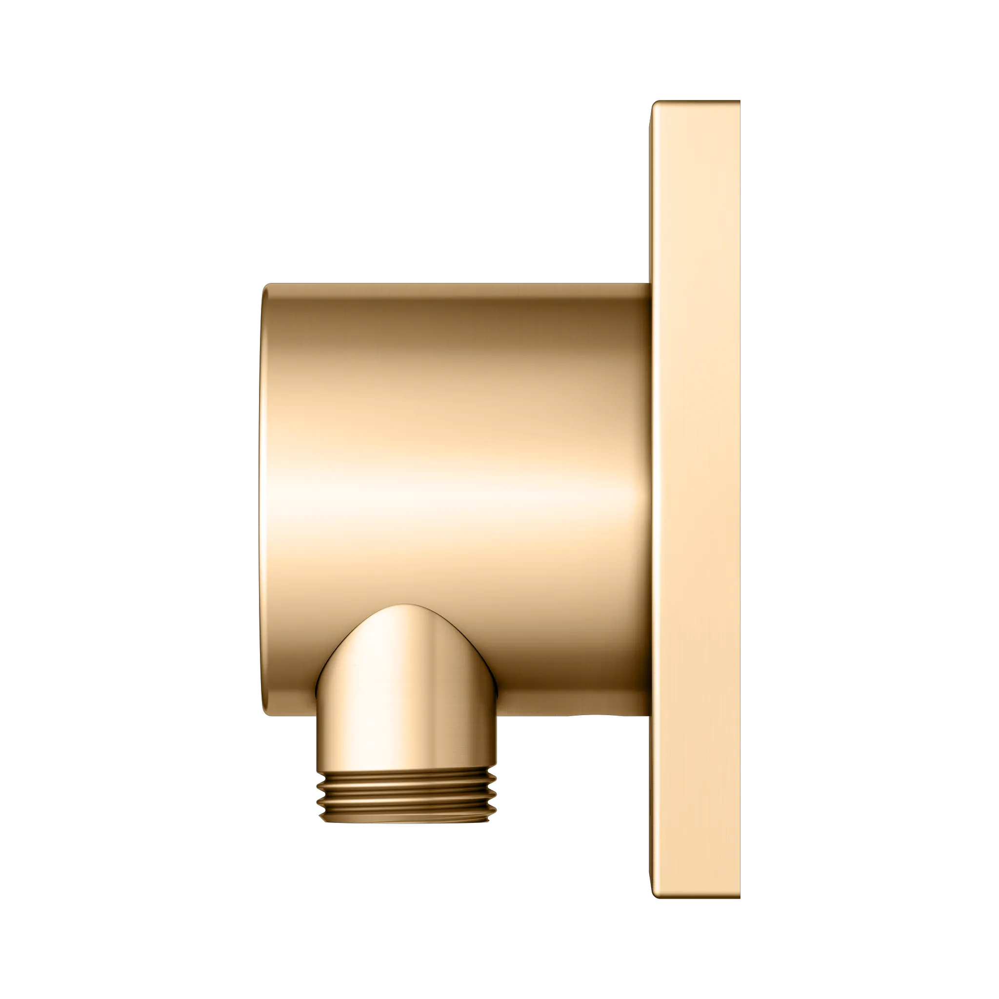 IXMO Schlauchanschluß DN15 eckig Messing gebürstet IXMO Schlauchanschluß DN15 eckig Messing gebürstet