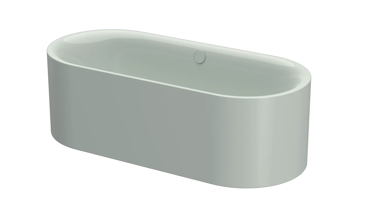 Bette BetteLux Oval Silhouette Badewanne, freistehend, oval, 1800x800 mm, Salvia, glasierter Titan-Stahl, 2-Sitzer, Randhöhe 575 mm Bette BetteLux Oval Silhouette Badewanne, freistehend, oval, 1800x800 mm, Salvia, glasierter Titan-Stahl, 2-Sitzer, Randhöhe 575 mm