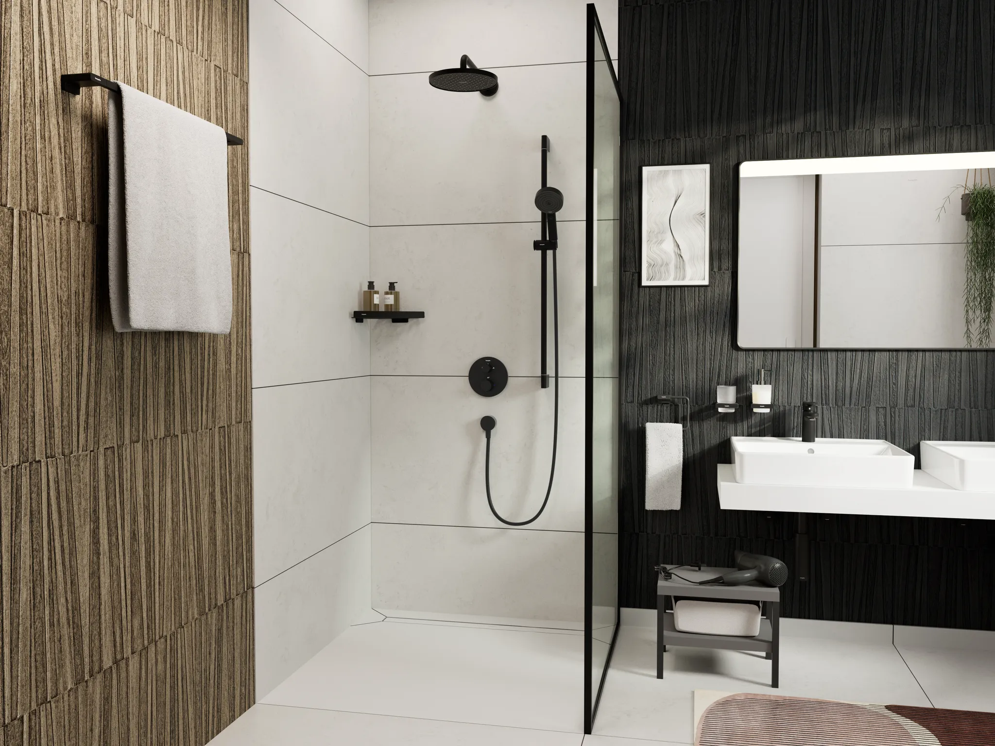 Hansgrohe in Mattschwarz Hansgrohe in Mattschwarz