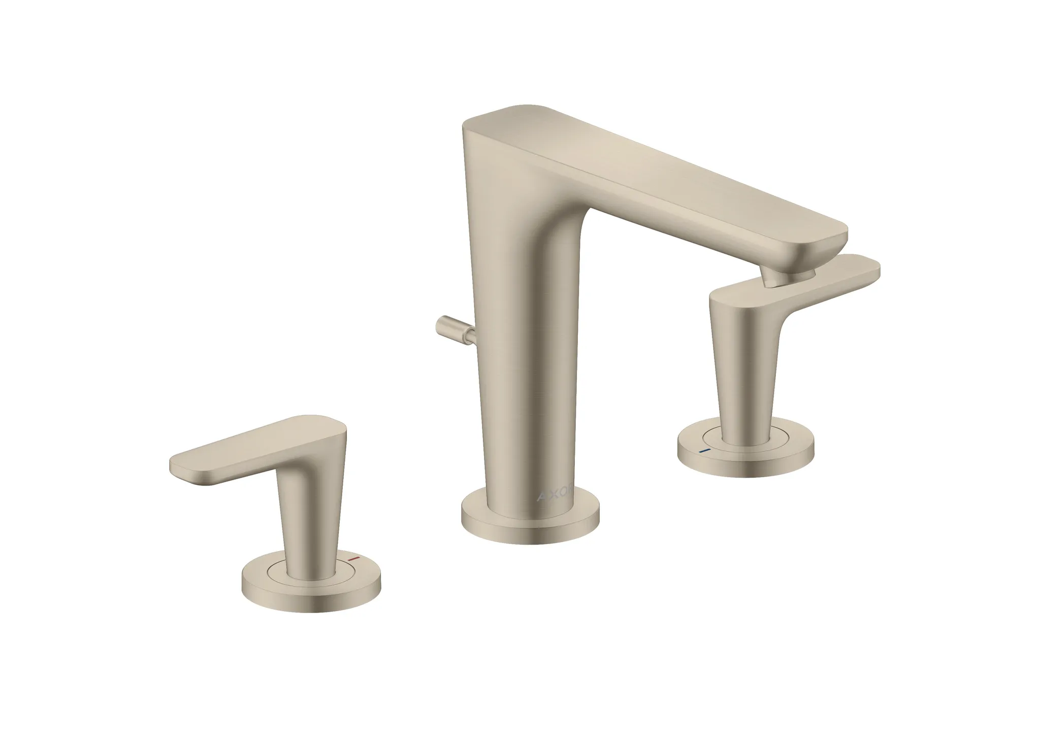 Zweihand-Waschtischarmatur „Axor Citterio C“ Ausladung 135 mm in Brushed Nickel