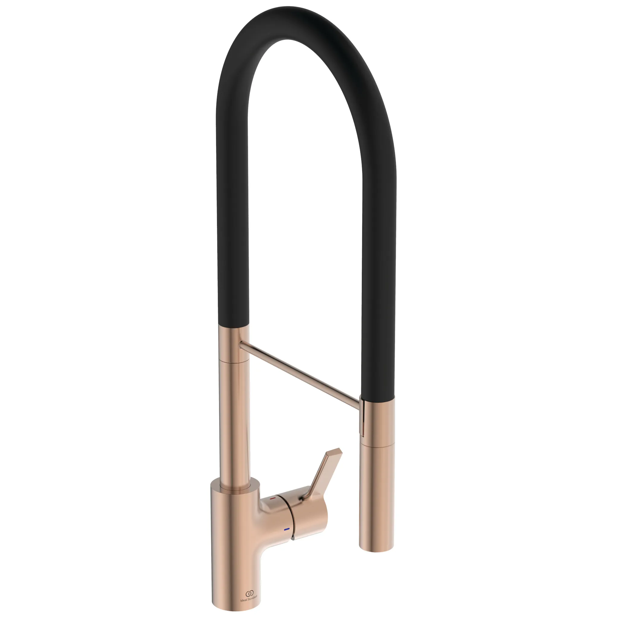 Küchenarmatur Gusto Ausladung 225mm Semi-Pro 2-Funktionsbrause Höhe 604mm Brushed Gold Küchenarmatur Gusto Ausladung 225mm Semi-Pro 2-Funktionsbrause Höhe 604mm Brushed Gold