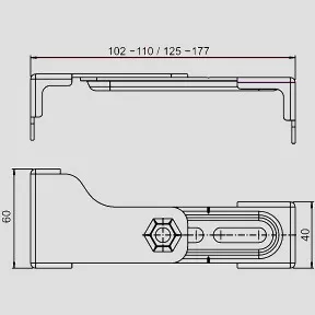 Wandhalter (Paar) für Vorwand-Elemente Wandhalter (Paar) für Vorwand-Elemente