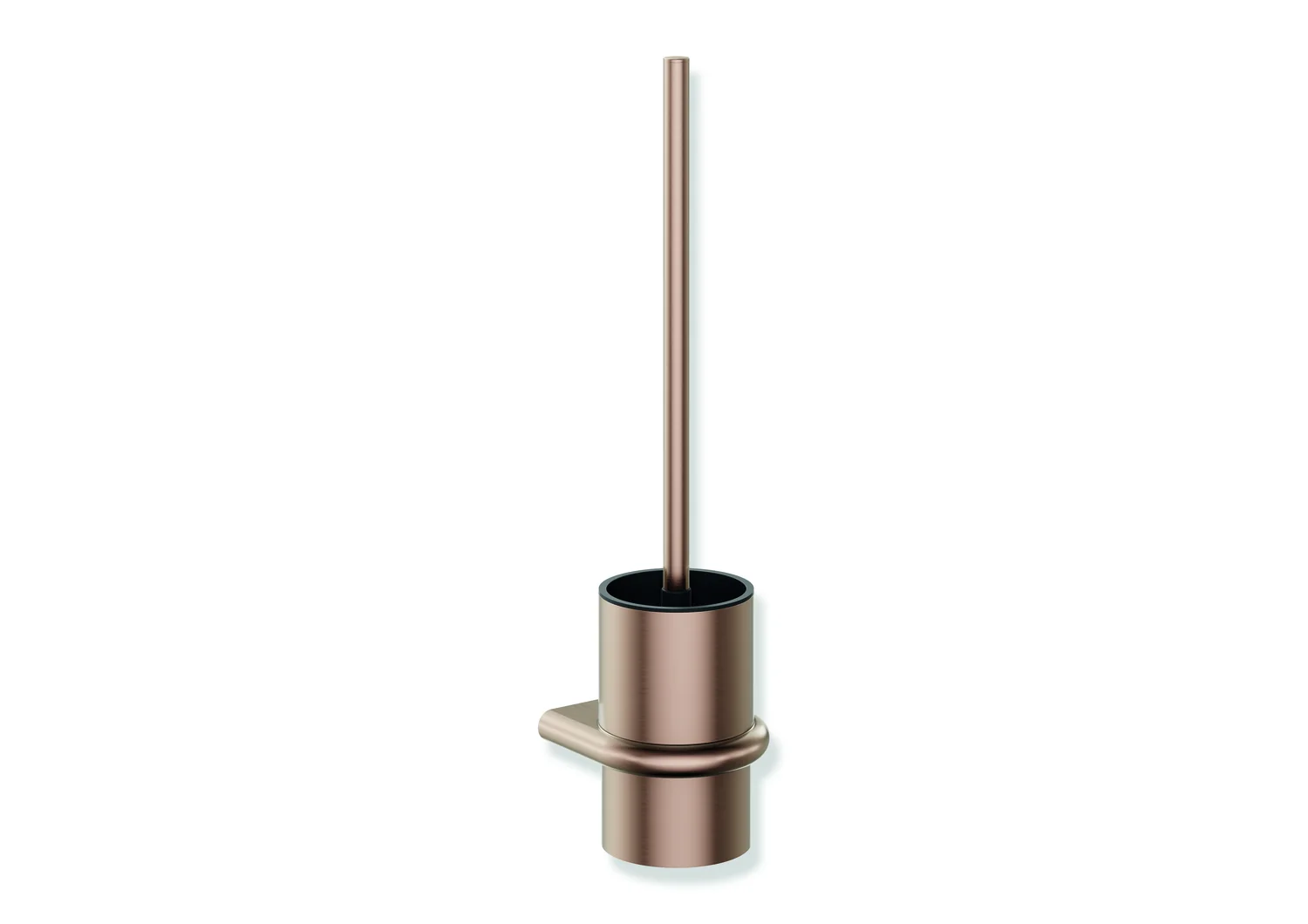 HEWI WC-Bürstengarnitur Serie 480, Edelstahl, PVD beschichtet, Kupfer gebürstet, 107 x 447 x 115 mm, Wandmontage