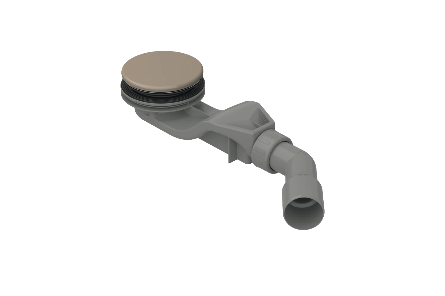 Bette Ablaufgarnitur für Duschwannen „BetteSolid“ 30 Modell B597 90 × 48 cm in Bahamabeige