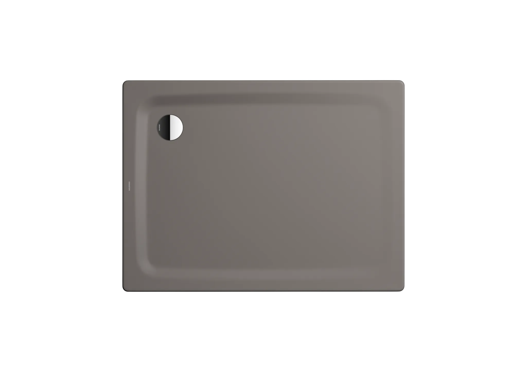 Kaldewei rechteck Duschwanne „Superplan Classic“ 100 × 120 cm ohne Oberflächenbeschichtung, ohne Oberflächenveredelung, in warm grey 70