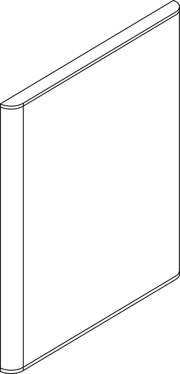 Ideal Standard Türfront Adapto, hochglanzweiß lackiert, für HWB 430 mm