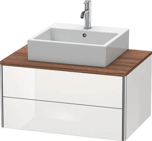 Duravit Waschtischunterschrank wandhängend „XSquare“ 80 × 40 × 54,8 cm Weiß Hochglanz Duravit Waschtischunterschrank wandhängend „XSquare“ 80 × 40 × 54,8 cm Weiß Hochglanz