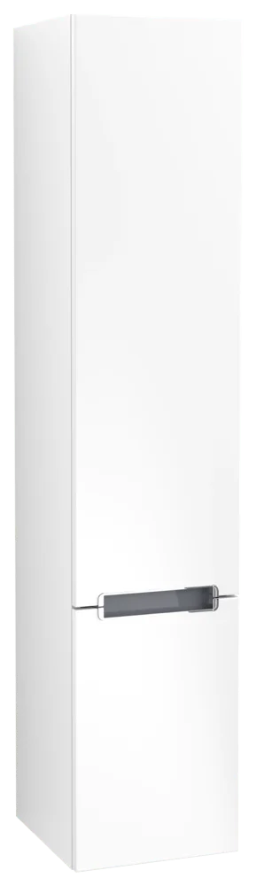 Villeroy & Boch Subway 2.0 Hochschrank, eckig, White Matt, 350x1650x370 mm, 2 Türen, 3 Fachböden, SoftClosing, integrierte Griffe Villeroy & Boch Subway 2.0 Hochschrank, eckig, White Matt, 350x1650x370 mm, 2 Türen, 3 Fachböden, SoftClosing, integrierte Griffe