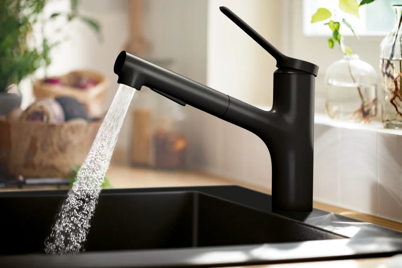 Hansgrohe Einbauspüle S51 Serie, Graphitschwarz, 540 x 490 mm, Beckentiefe 190 mm Hansgrohe Einbauspüle S51 Serie, Graphitschwarz, 540 x 490 mm, Beckentiefe 190 mm