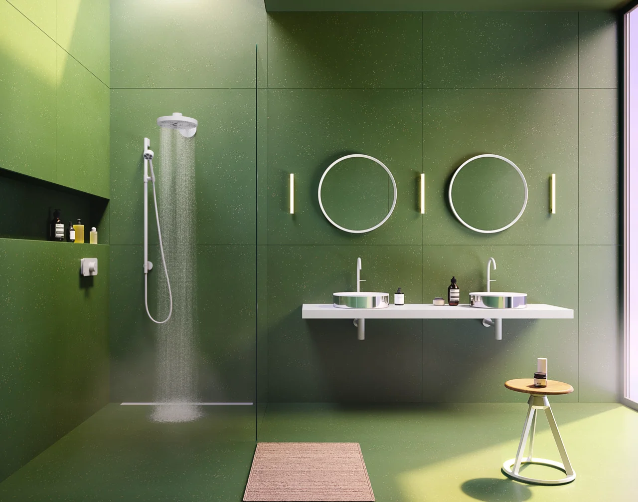 Hansgrohe AXOR Suite Aufsatzwaschtisch 400 mm, SolidSurface, Chrom, ohne Hahnloch und Überlauf, CE-konform