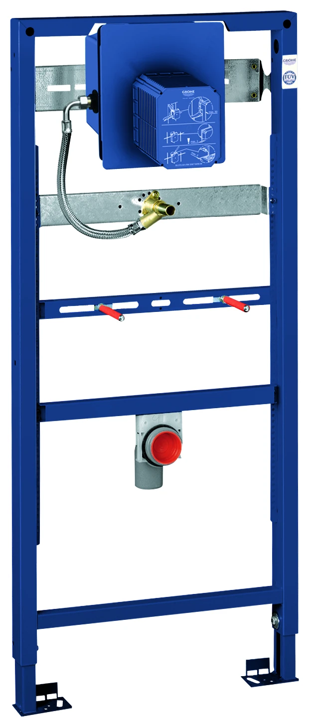 Urinal-Element Rapid SL 38786_1, 1,13 m und 1,30 m Bauhöhe, für Vorwand- oder Ständerwandmontage, mit Unterputz-Urinaldruckspüler Rapido U, für manuelle Betätigung oder Tectron Infrarot Elektronik 6 V / 230 V,