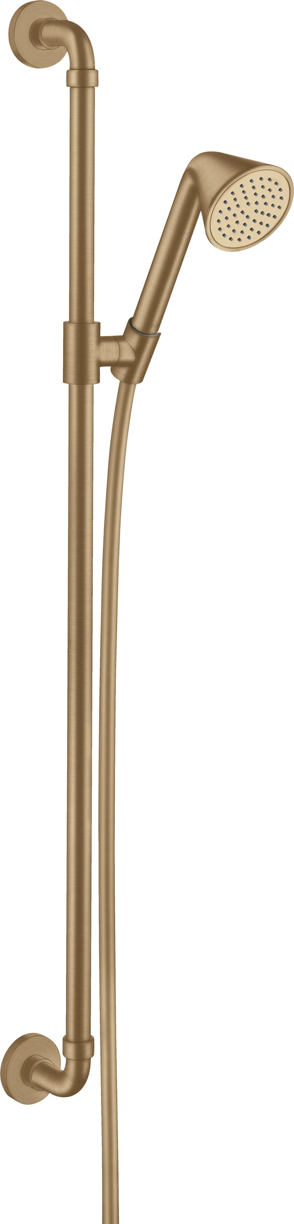 Hansgrohe AXOR Showers/ Front Brauseset BBR, 0,90 m, Handbrause 85 mm Rain, Brushed Bronze