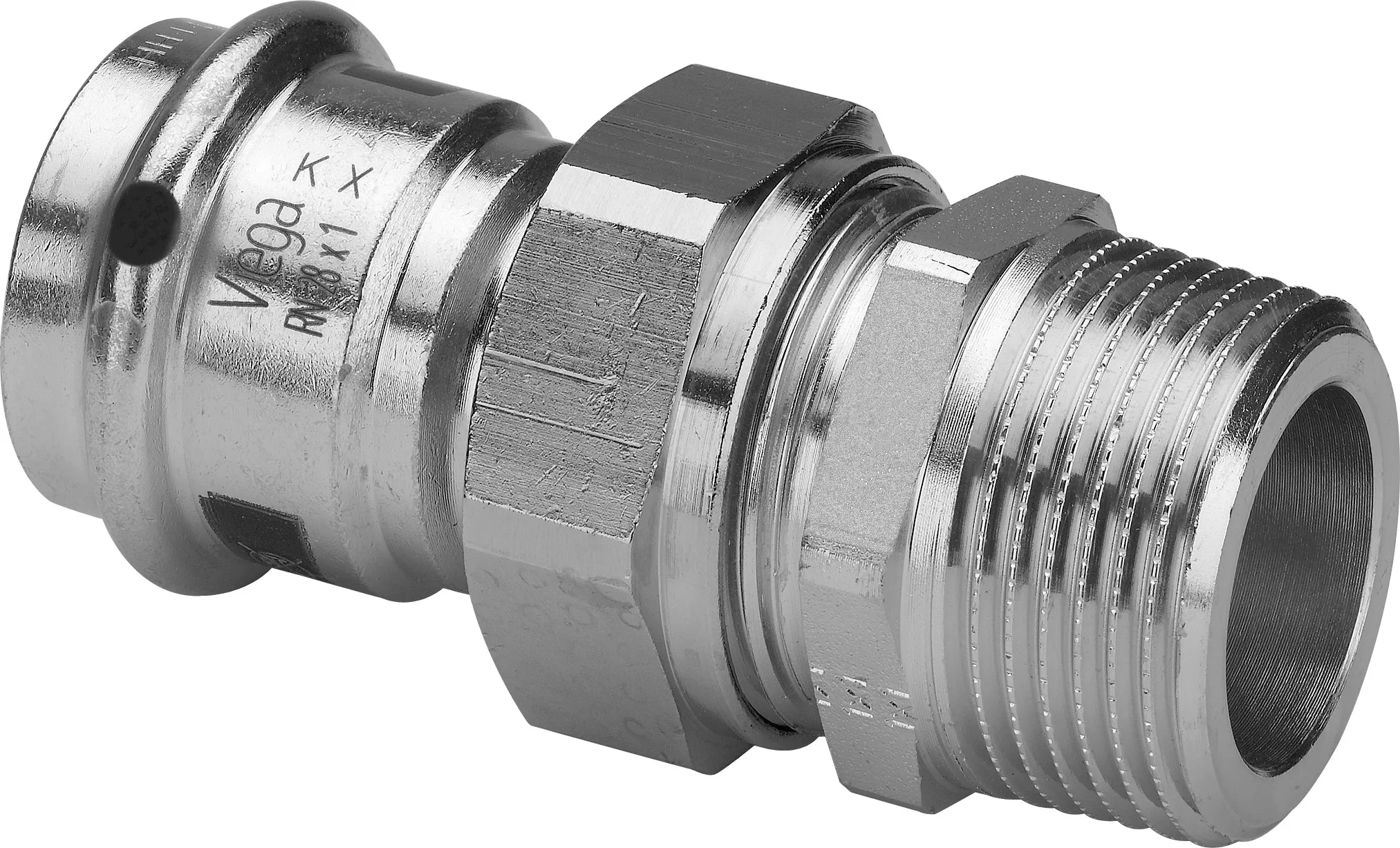 „Prestabo“ Verschraubung mit 1 Muffe und Außengewinde 54 mm × 2″ „Prestabo“ Verschraubung mit 1 Muffe und Außengewinde 54 mm × 2″