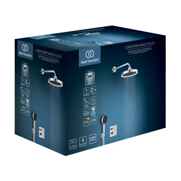 Ideal Standard Ceratherm Navigo Solos Armaturen-Paket, Chrom Ideal Standard Ceratherm Navigo Solos Armaturen-Paket, Chrom