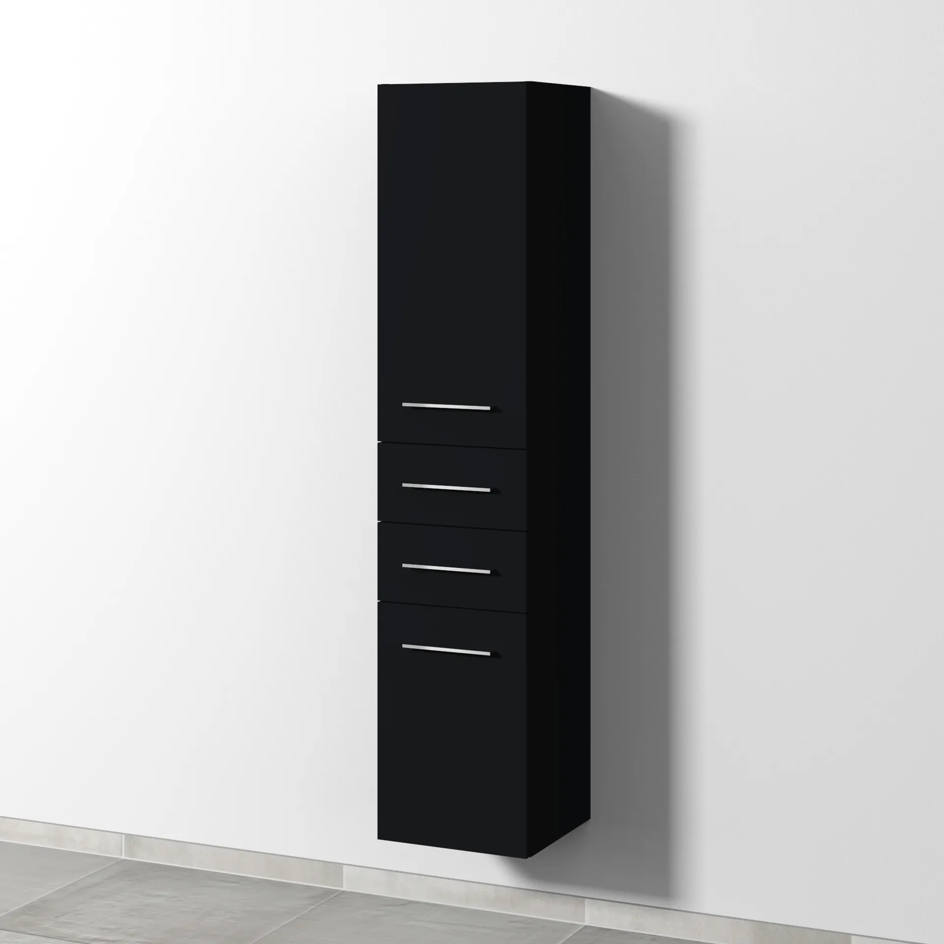 Sanipa Hochschrank „2morrow“ 350 × 1615 × 350 mm in Schwarz (matt) Sanipa Hochschrank „2morrow“ 350 × 1615 × 350 mm in Schwarz (matt)
