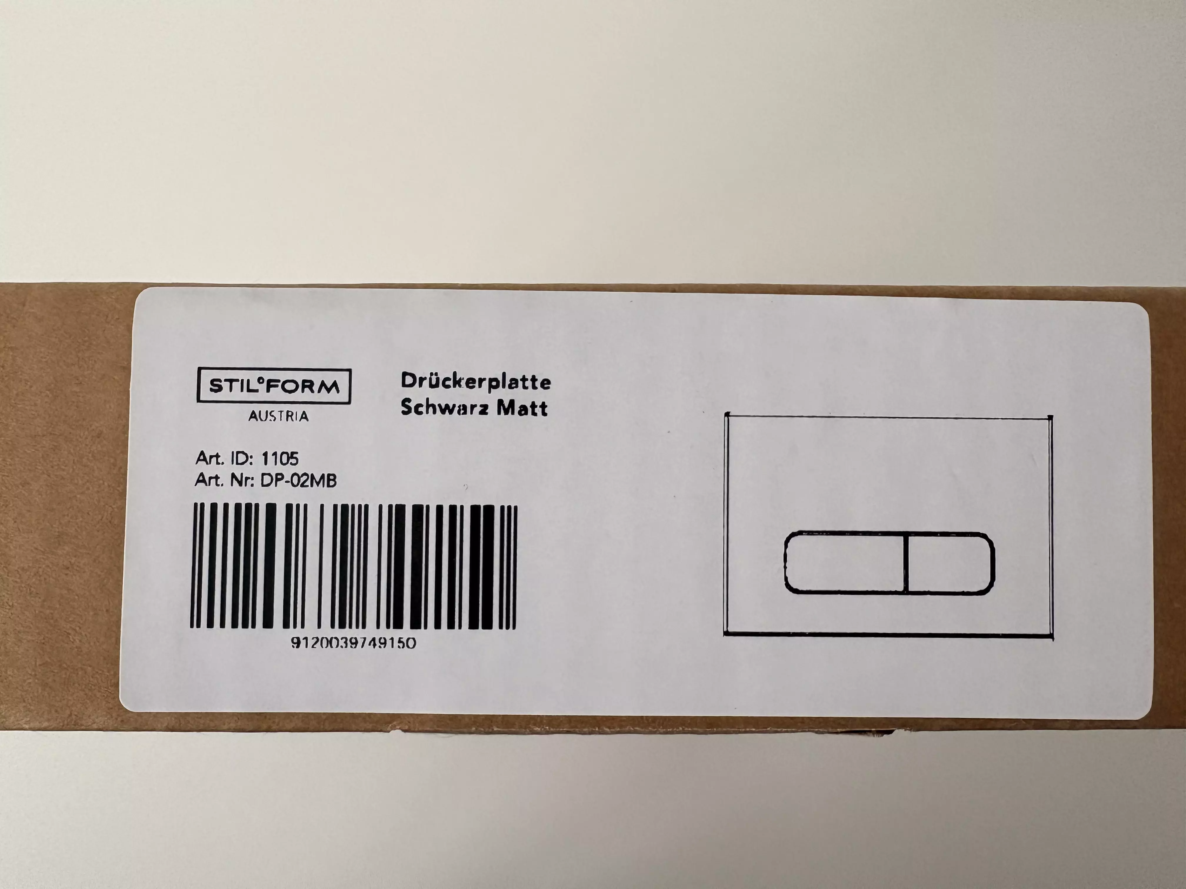 Stilform Drückerplatte in Schwarz Matt DP-02MB passend für Geberit UP 320, Sonderangebot Stilform Drückerplatte in Schwarz Matt DP-02MB passend für Geberit UP 320, Sonderangebot