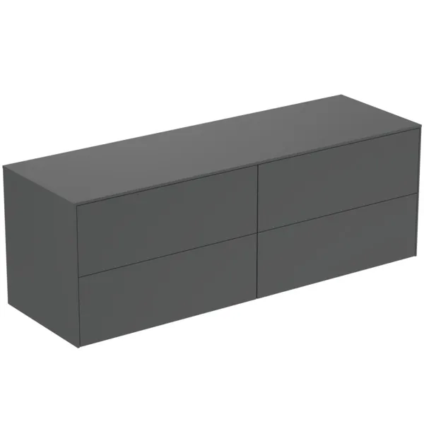 Ideal Standard Waschtischunterschrank Conca, 4 Auszüge, Anthrazit