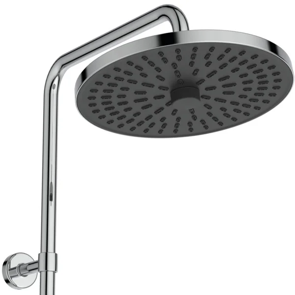 Ideal Standard Ceratherm T25+ Duschsystem mit Kopfbrause rund, Chrom, 8 Liter/Minute