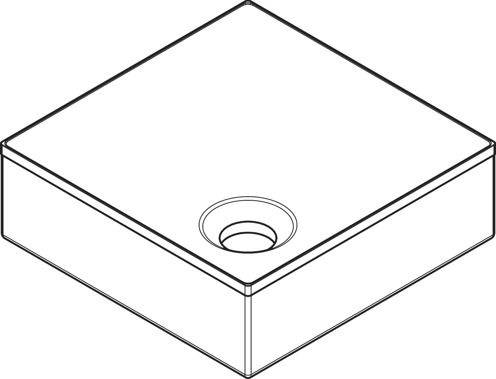Hansgrohe AXOR Suite Waschbecken & Badewannen Aufsatzwaschtisch 285⁄285 ohne Hahnloch und Überlauf, Brushed Bronze Hansgrohe AXOR Suite Waschbecken & Badewannen Aufsatzwaschtisch 285⁄285 ohne Hahnloch und Überlauf, Brushed Bronze