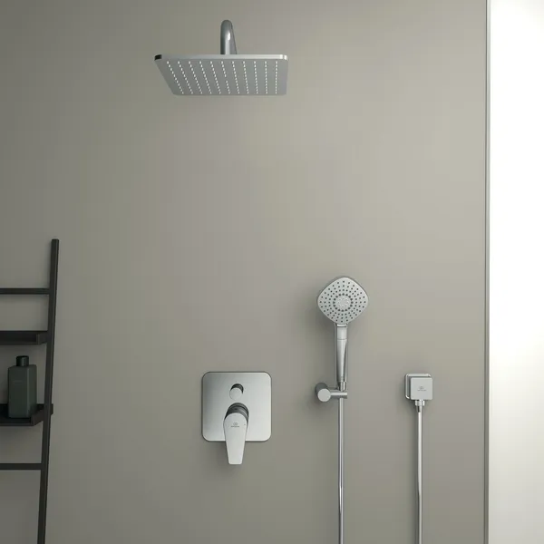 Badearmatur Unterputz Cerafine D, Bausatz 2, Rosette 163x163mm, Chrom Badearmatur Unterputz Cerafine D, Bausatz 2, Rosette 163x163mm, Chrom