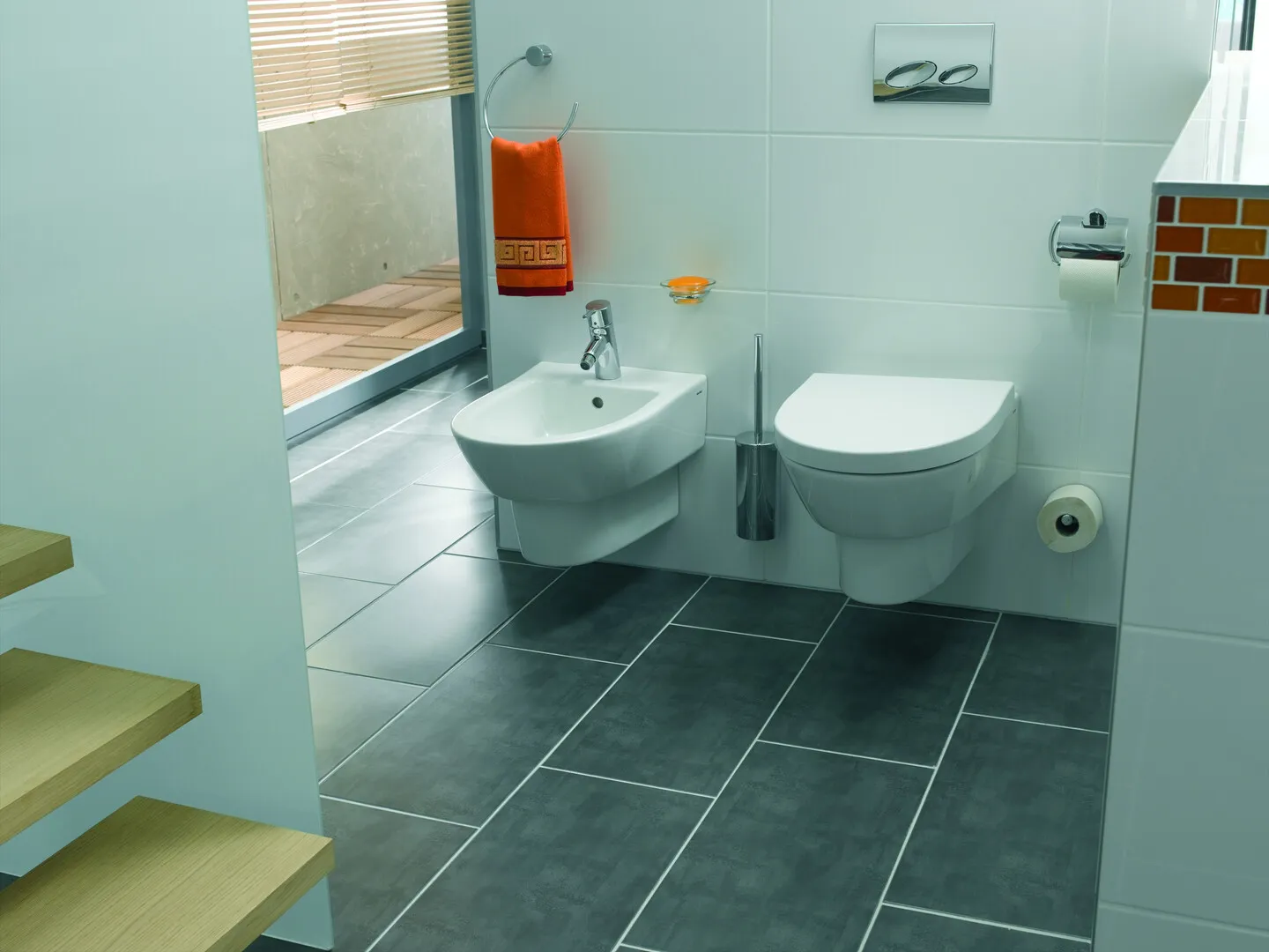 emco Toilettenpapierhalter mit Deckel „rondo 2“ 10,6 × 9,4 cm in chrom, Befestigung verdeckt emco Toilettenpapierhalter mit Deckel „rondo 2“ 10,6 × 9,4 cm in chrom, Befestigung verdeckt