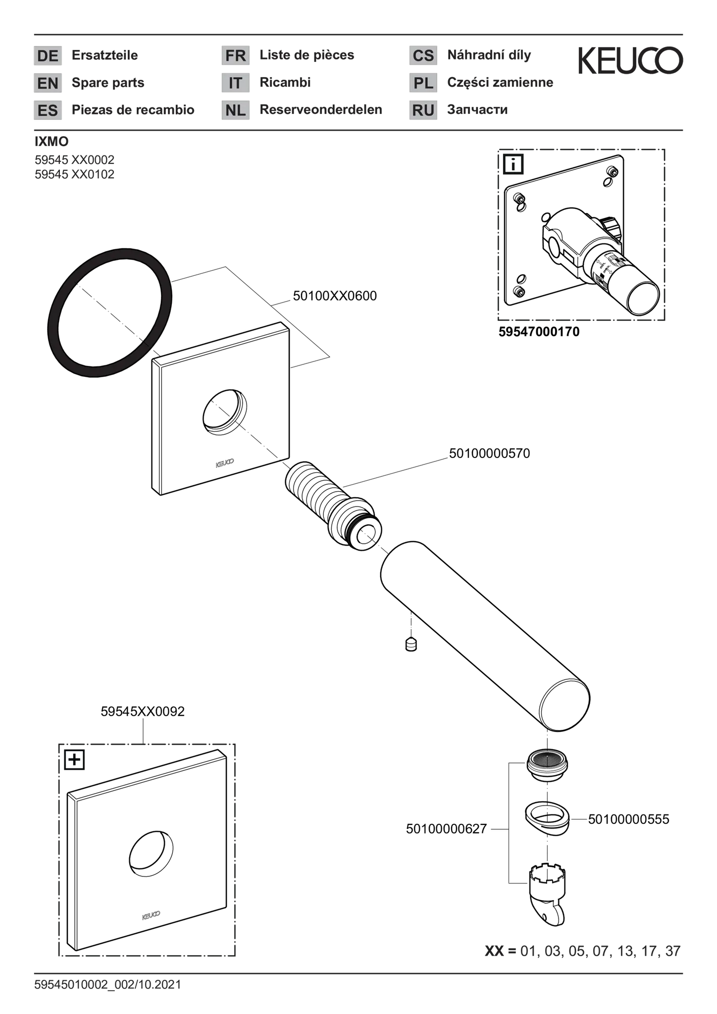 IXMO Wanneneinlauf DN15 Ausladung 130 mm Rotgold gebürstet IXMO Wanneneinlauf DN15 Ausladung 130 mm Rotgold gebürstet