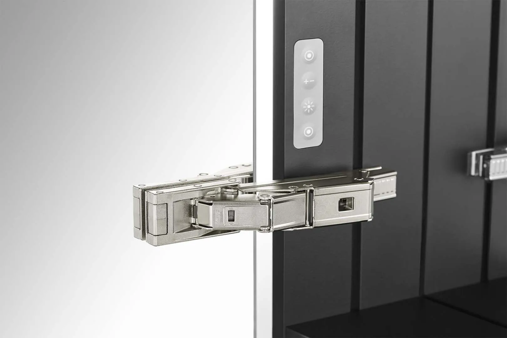 Schneider Spiegelschrank ALU1 140/2/TW - Schwarz matt, Aluminiumkorpus, Aufputz-/Unterputzmontage Schneider Spiegelschrank ALU1 140/2/TW - Schwarz matt, Aluminiumkorpus, Aufputz-/Unterputzmontage