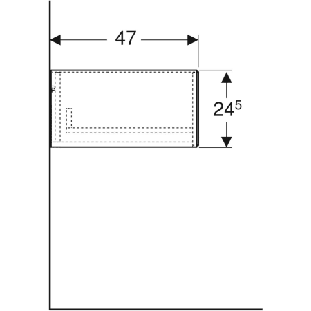 Geberit Hochschrank „ONE“ 45 × 24,5 × 47 cm